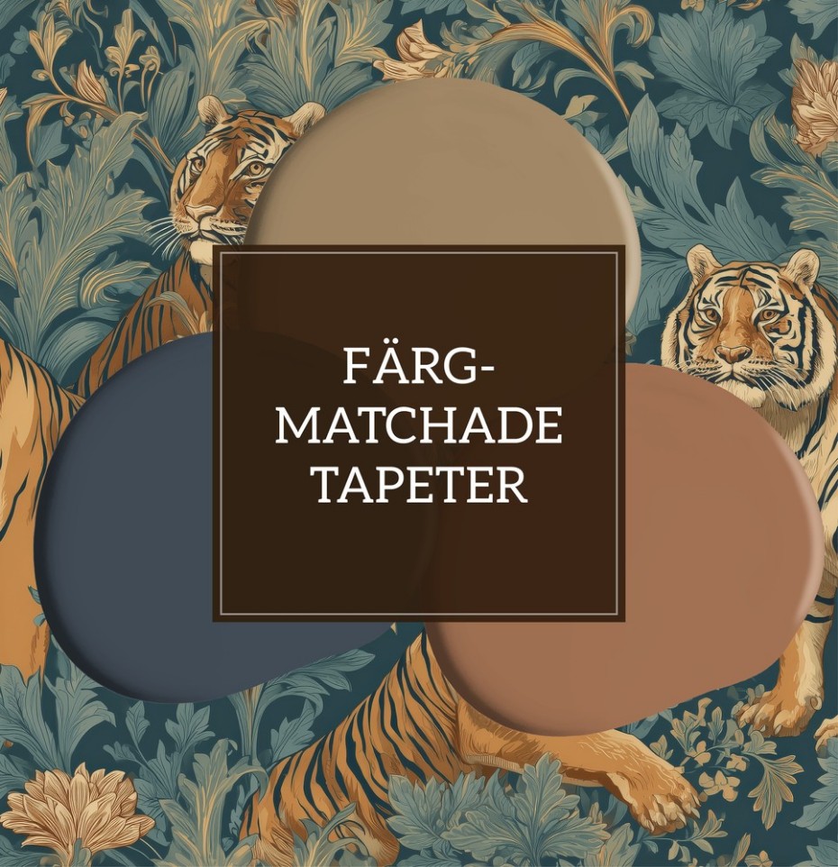 Färgmatchade tapeter